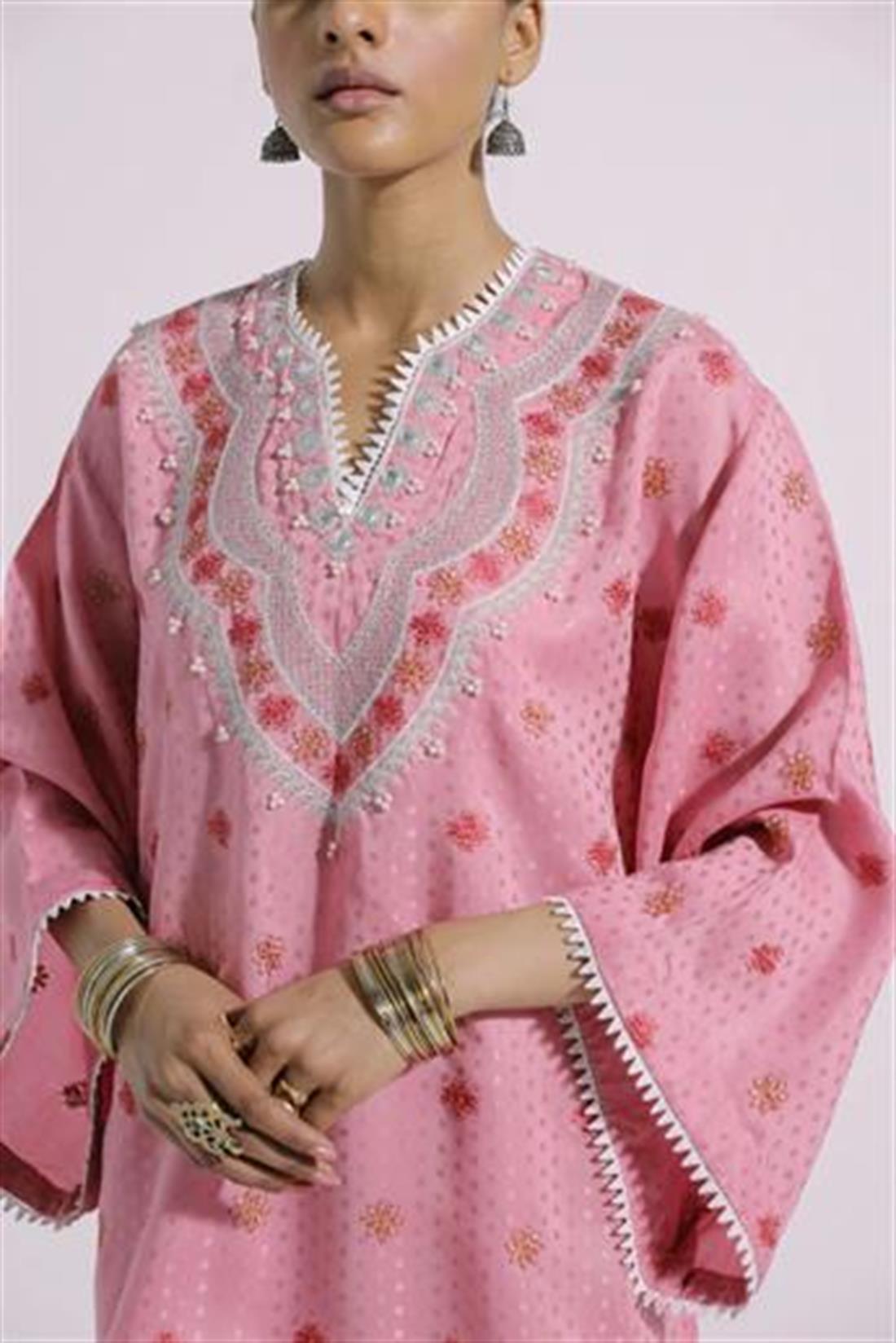 Pink Ethnic Designer Ladies Ready to Wear Suits