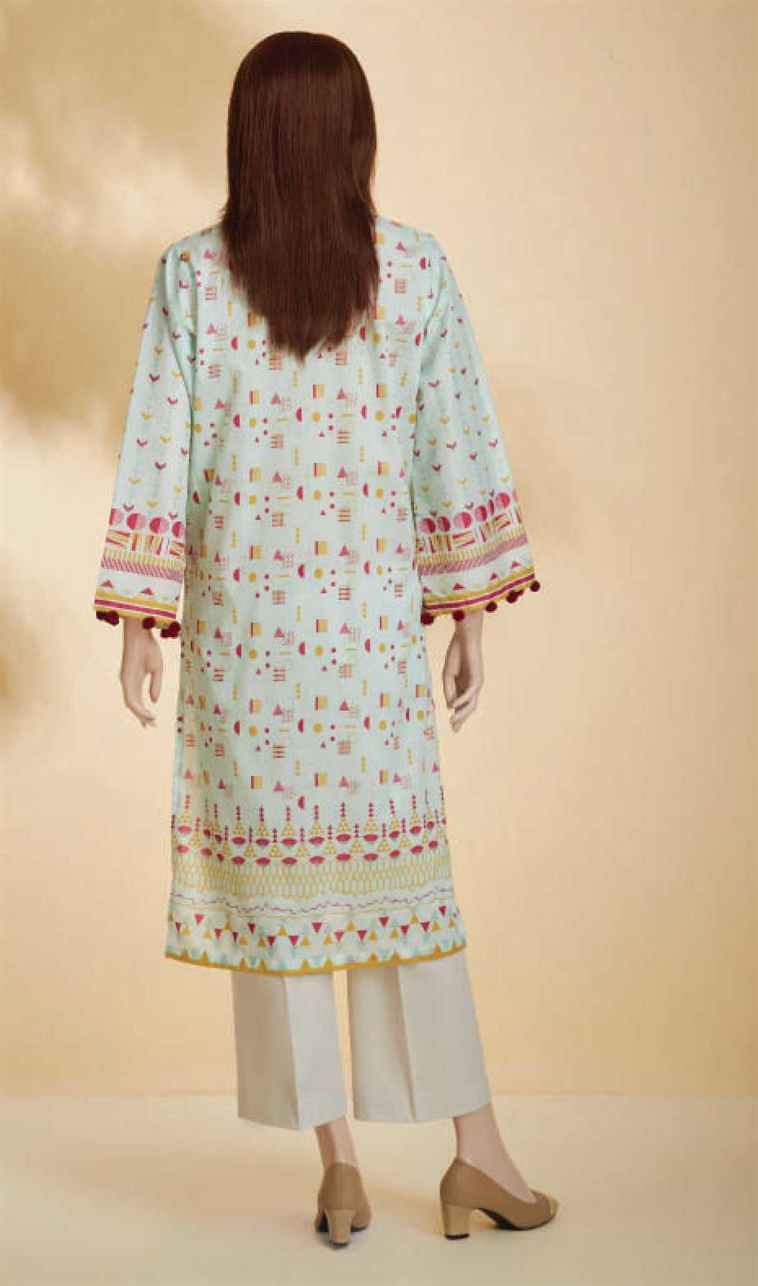 Mint 1 PC Printed Cotton Ladies Readymade Kurta