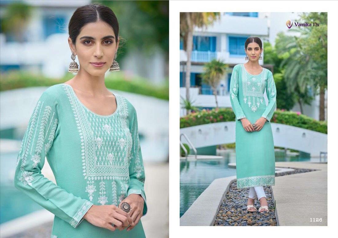 Aqua Cotton Ladies Tunics and Kurta