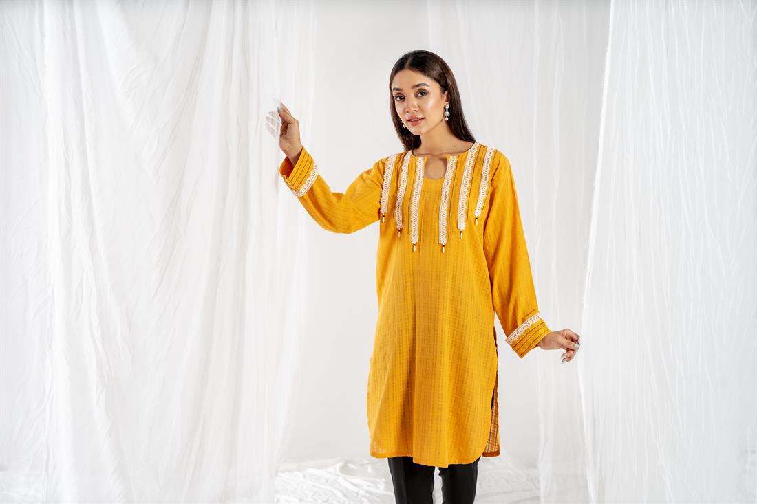Mustard Ladies Kurta
