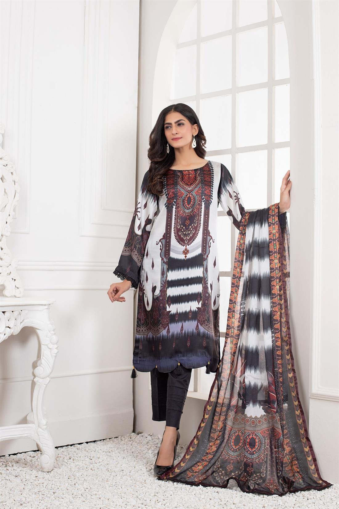 Multicolour Printed Silk Ladies Tunics and Kurta
