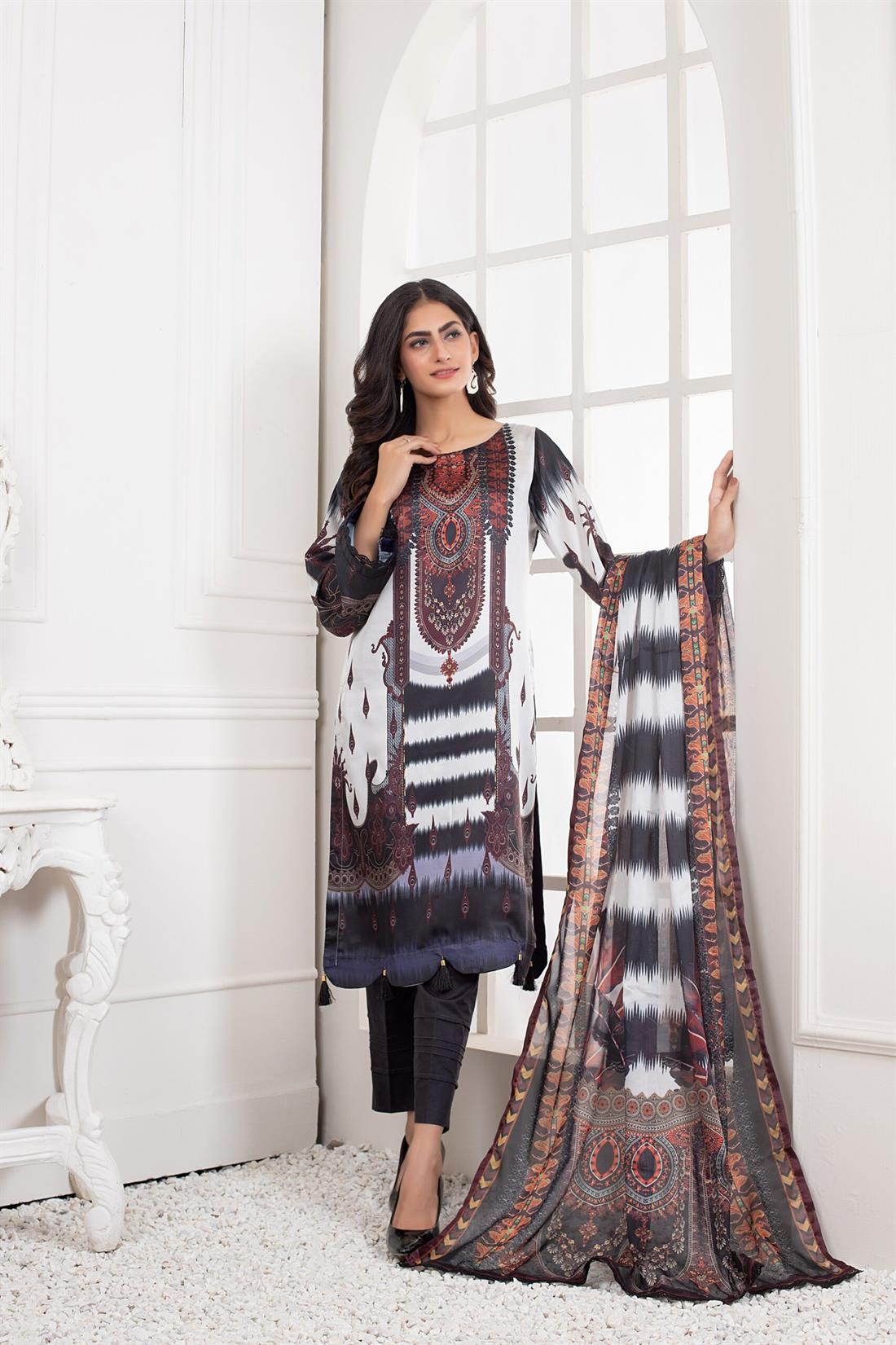 Multicolour Printed Silk Ladies Tunics and Kurta