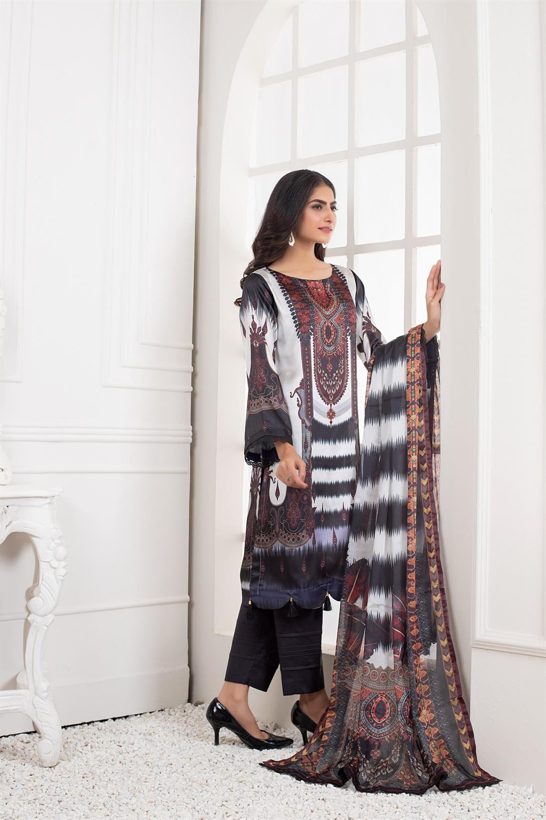 Multicolour Printed Silk Ladies Tunics and Kurta