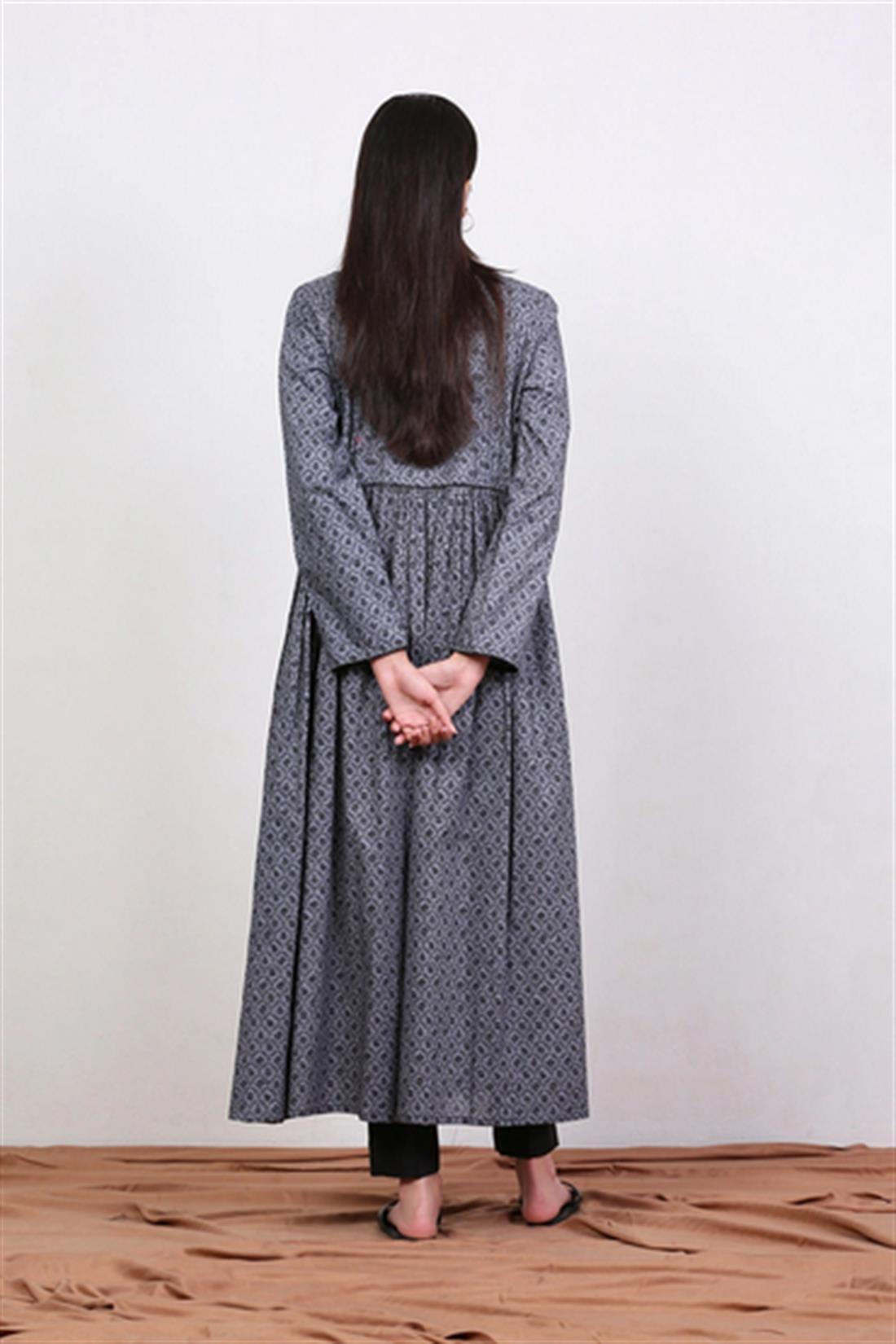 Grey Printed Frock Generation