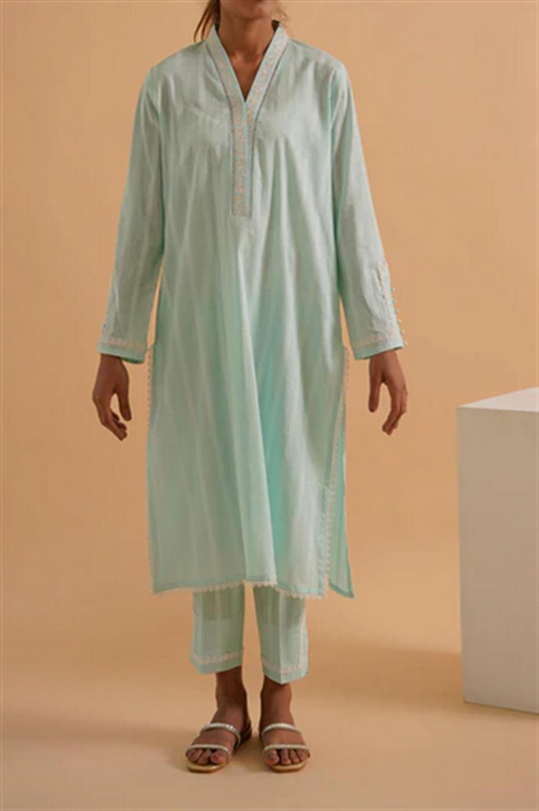 Aqua Blue Ladies Kurta