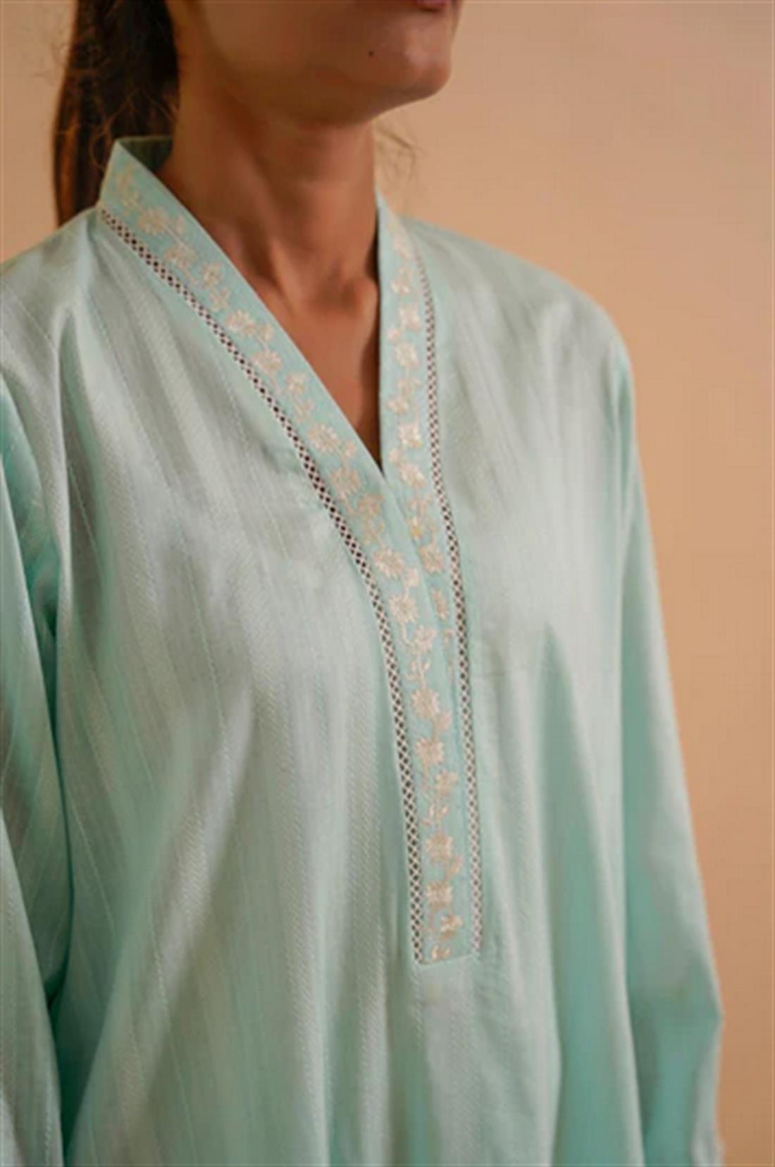 Aqua Blue Ladies Kurta