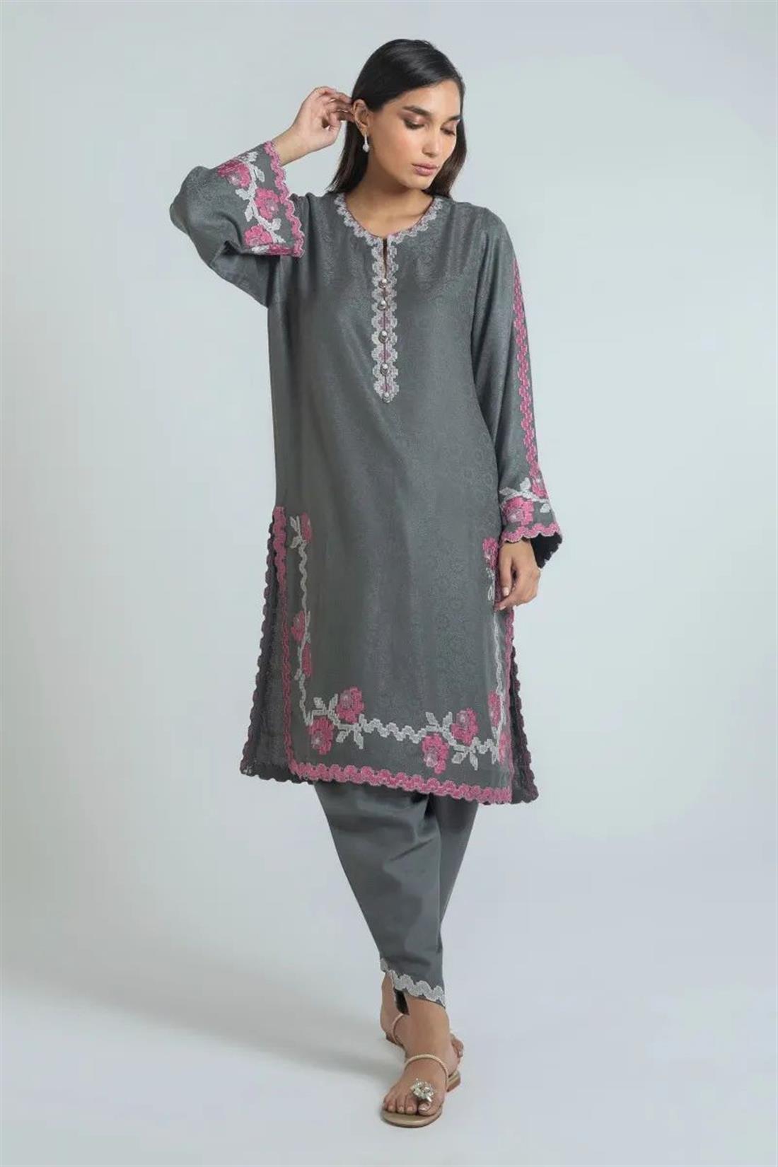Grey 1 Piece Kurta