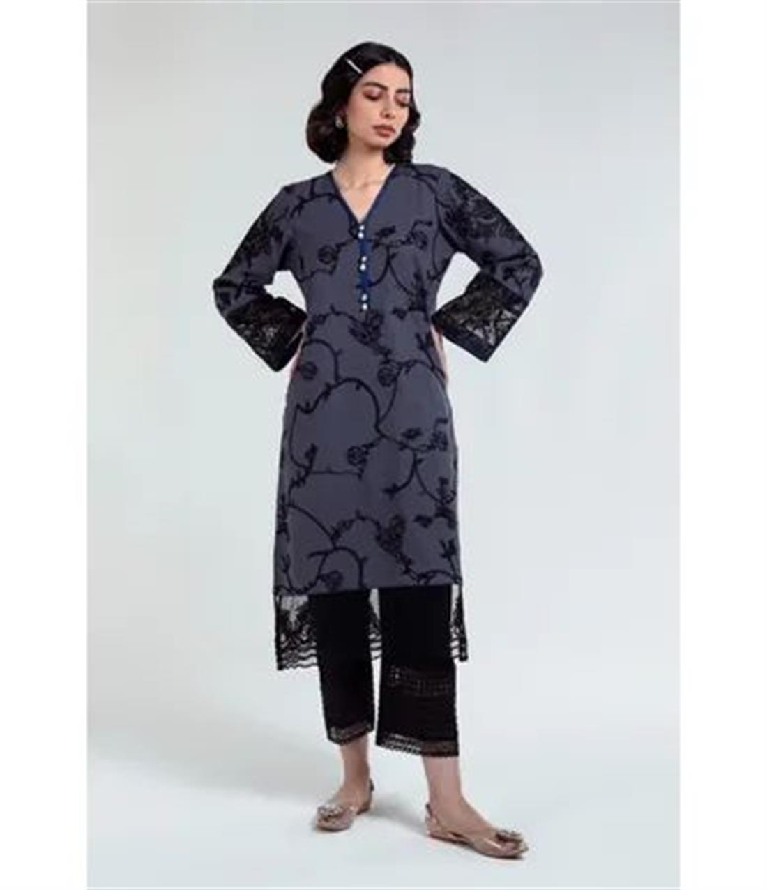 Dark Grey 1 Piece Kurta