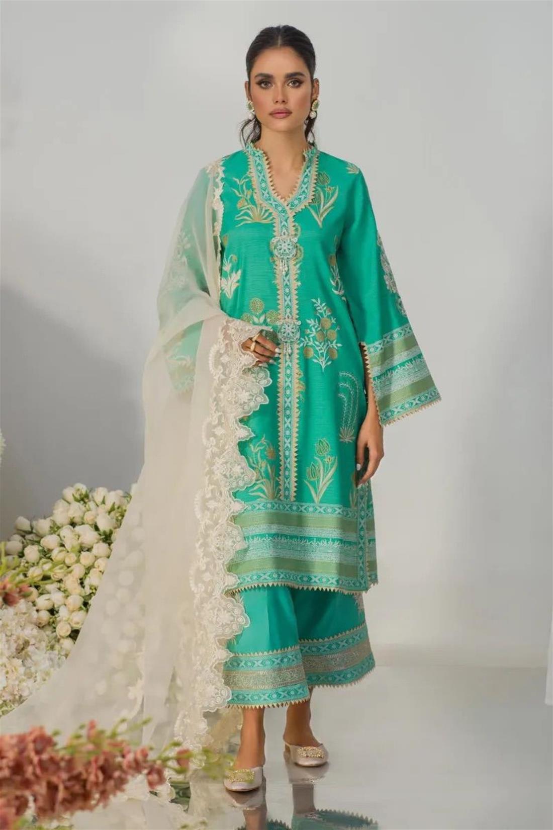 Mint & Gold 1 Piece Kurta