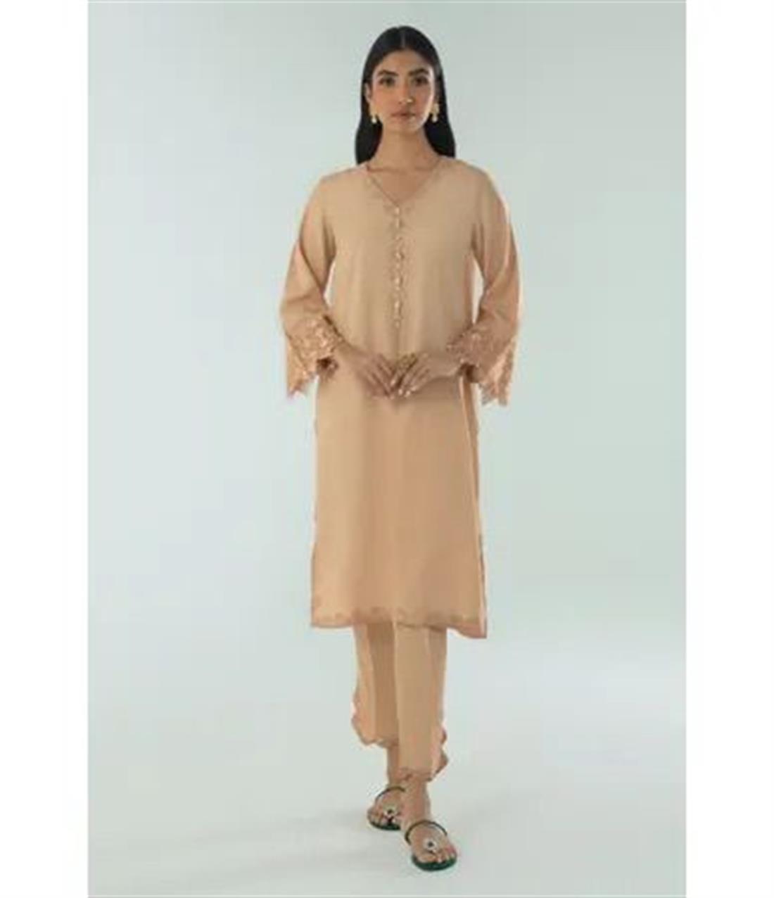Light Peach 1 Piece Kurta