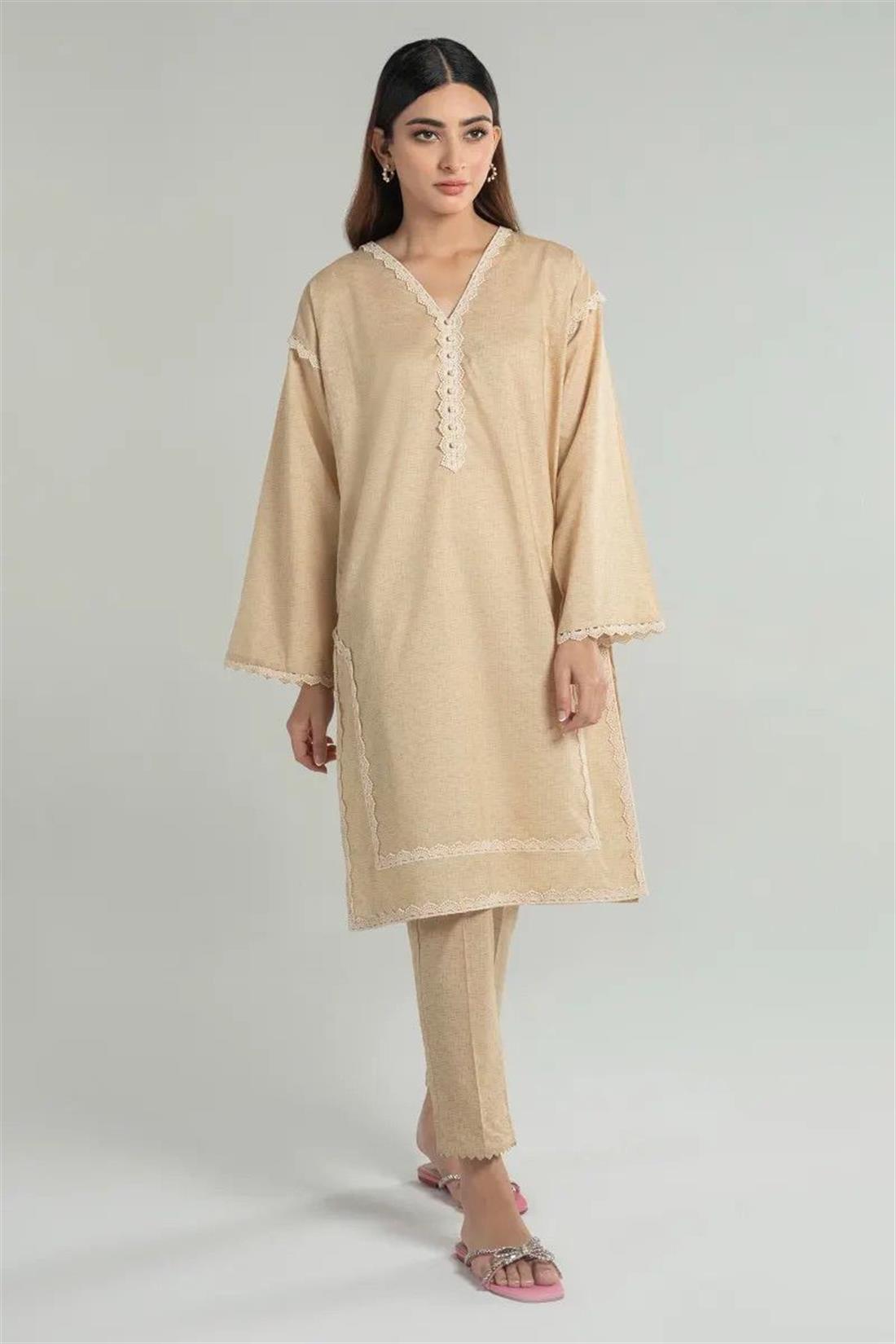 Creamy Gold 1 Piece Kurta