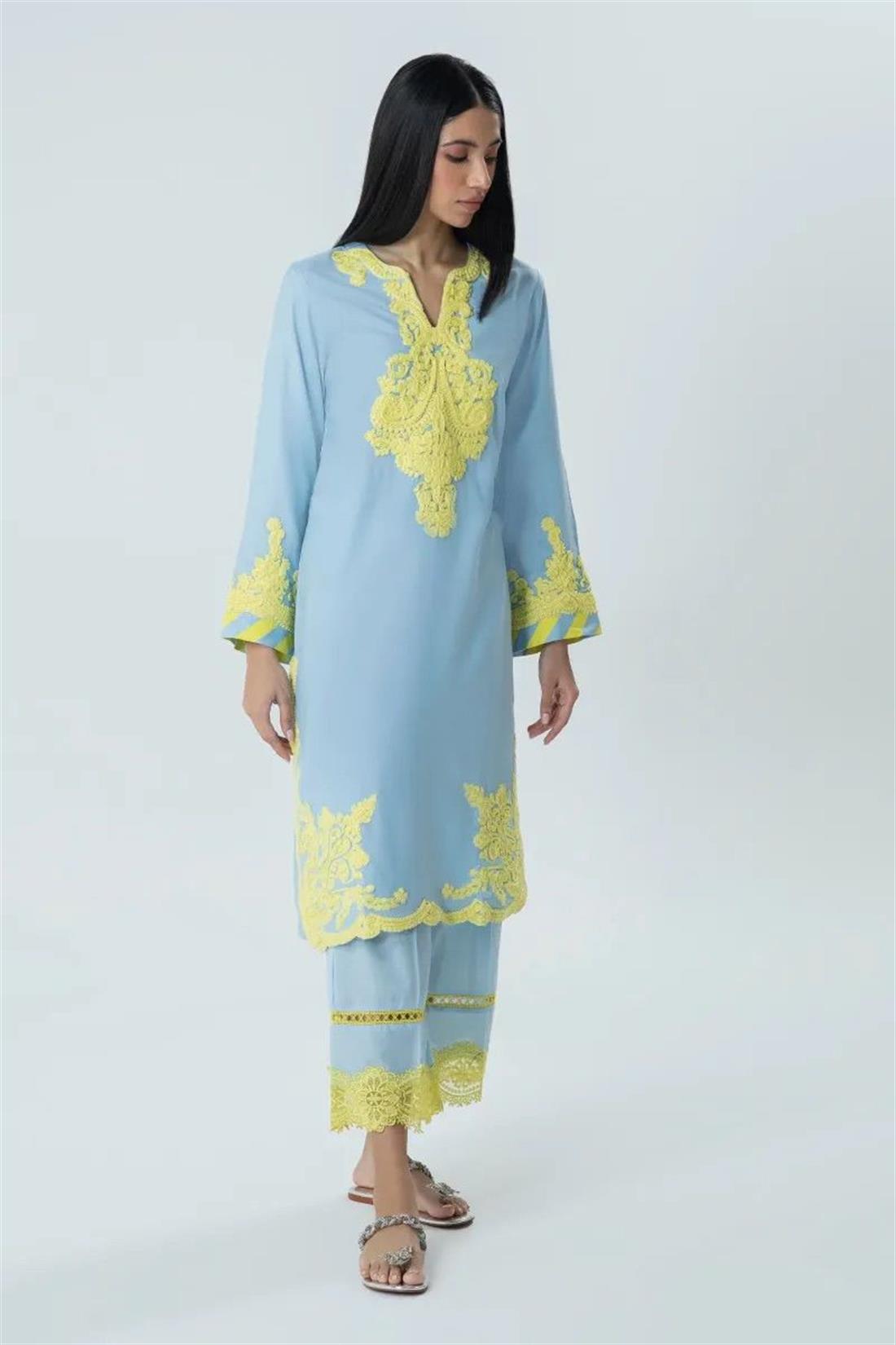 Sky Blue 1 Piece Kurta