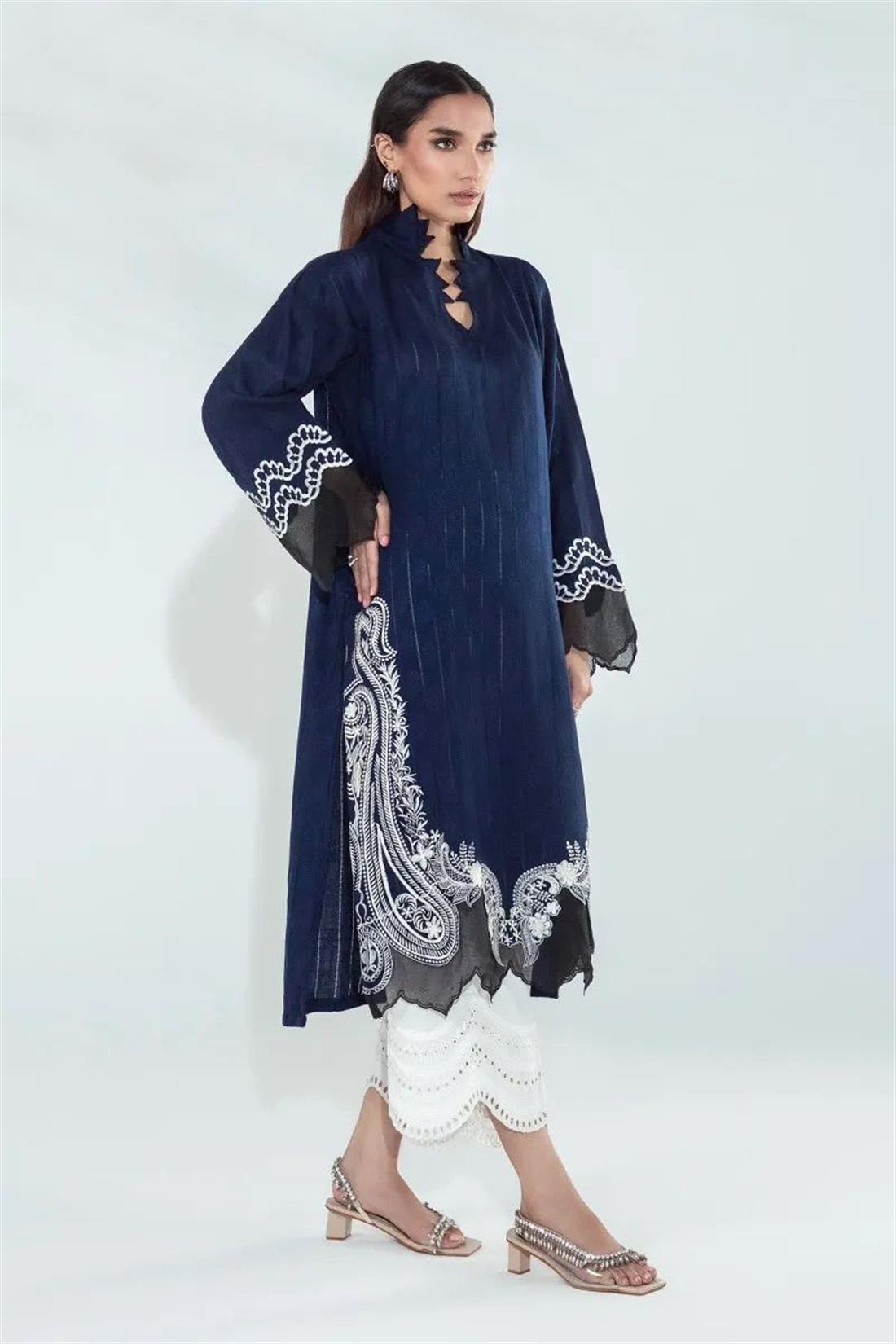 Navy Blue 1 Piece Kurta