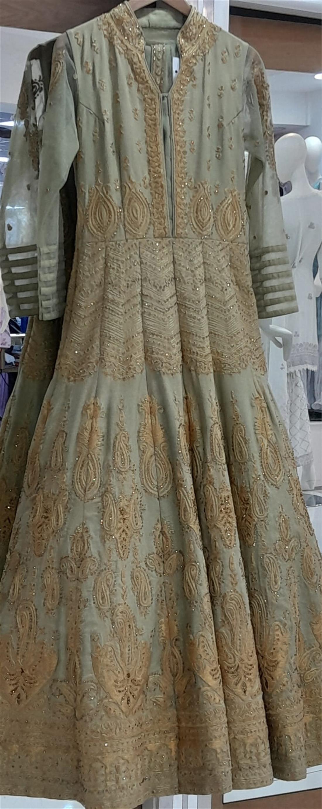 Mint Embroidered Partyear