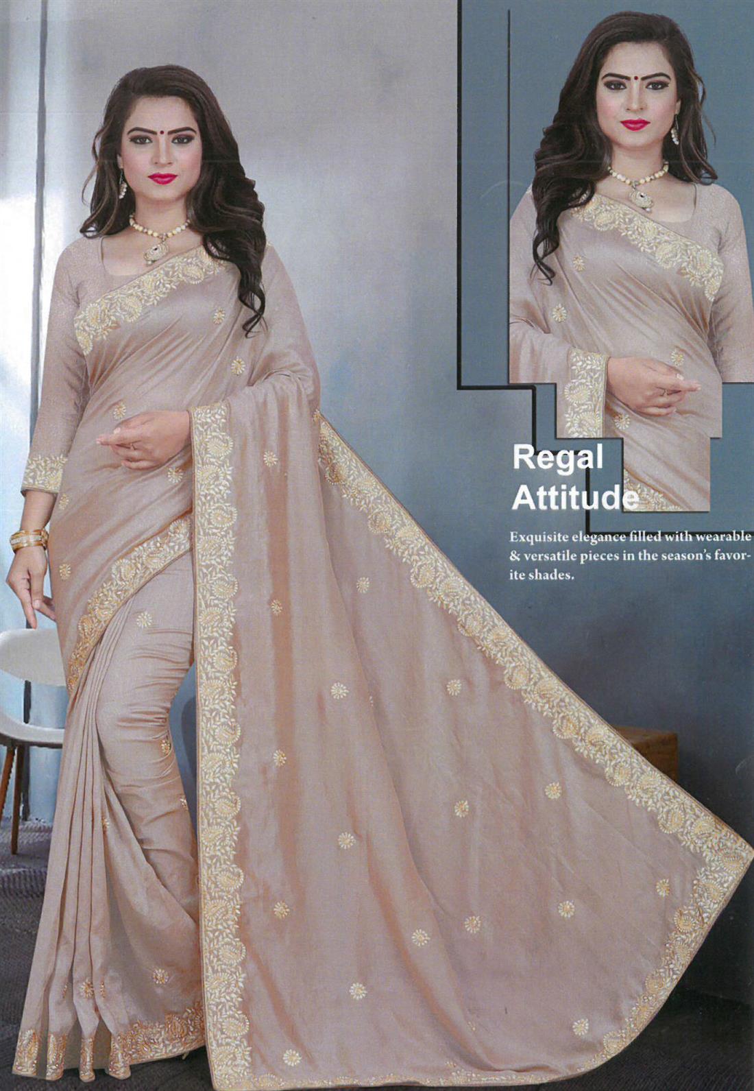 Light Brown Sarees