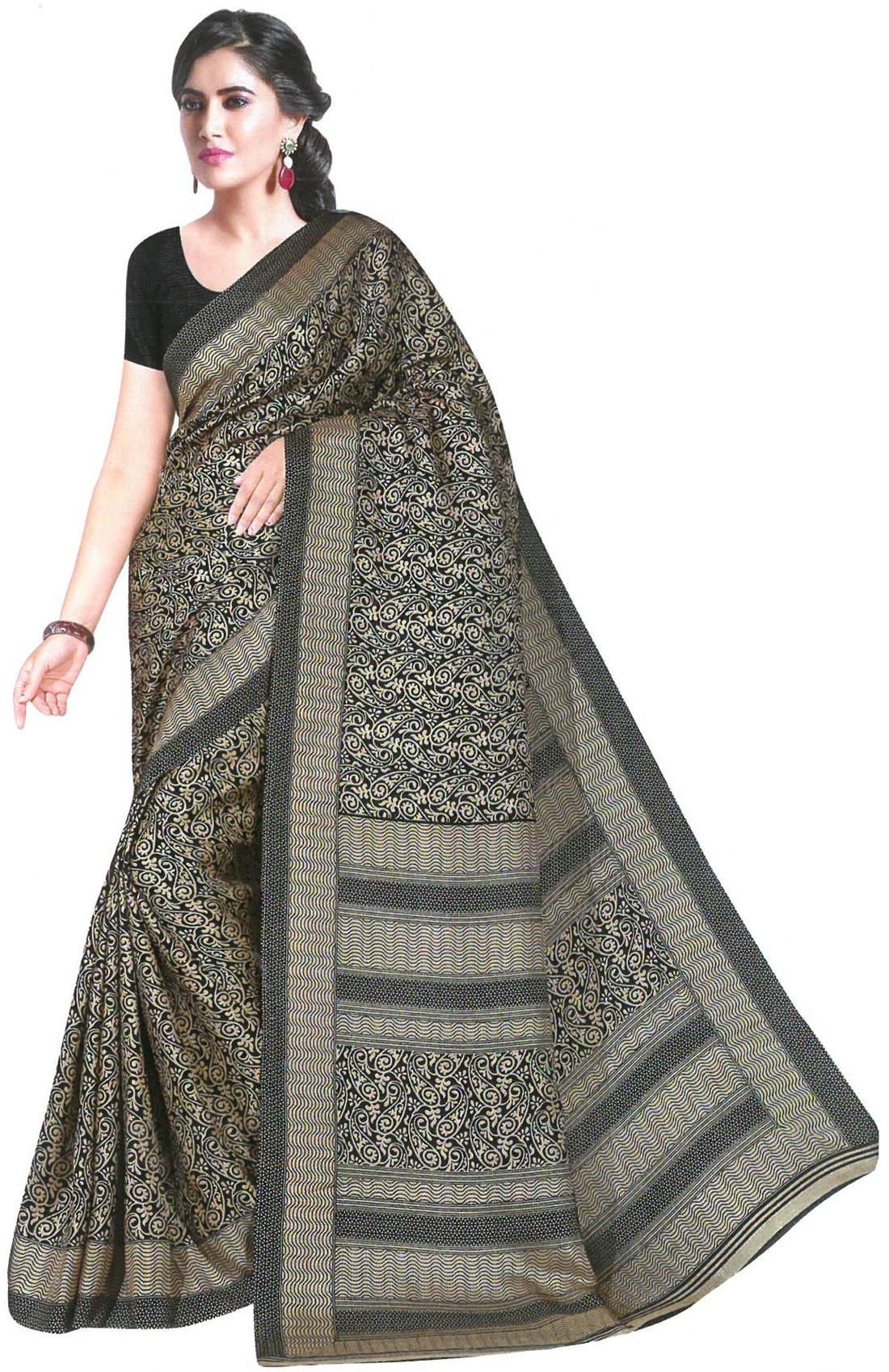 Dark Grey Sarees