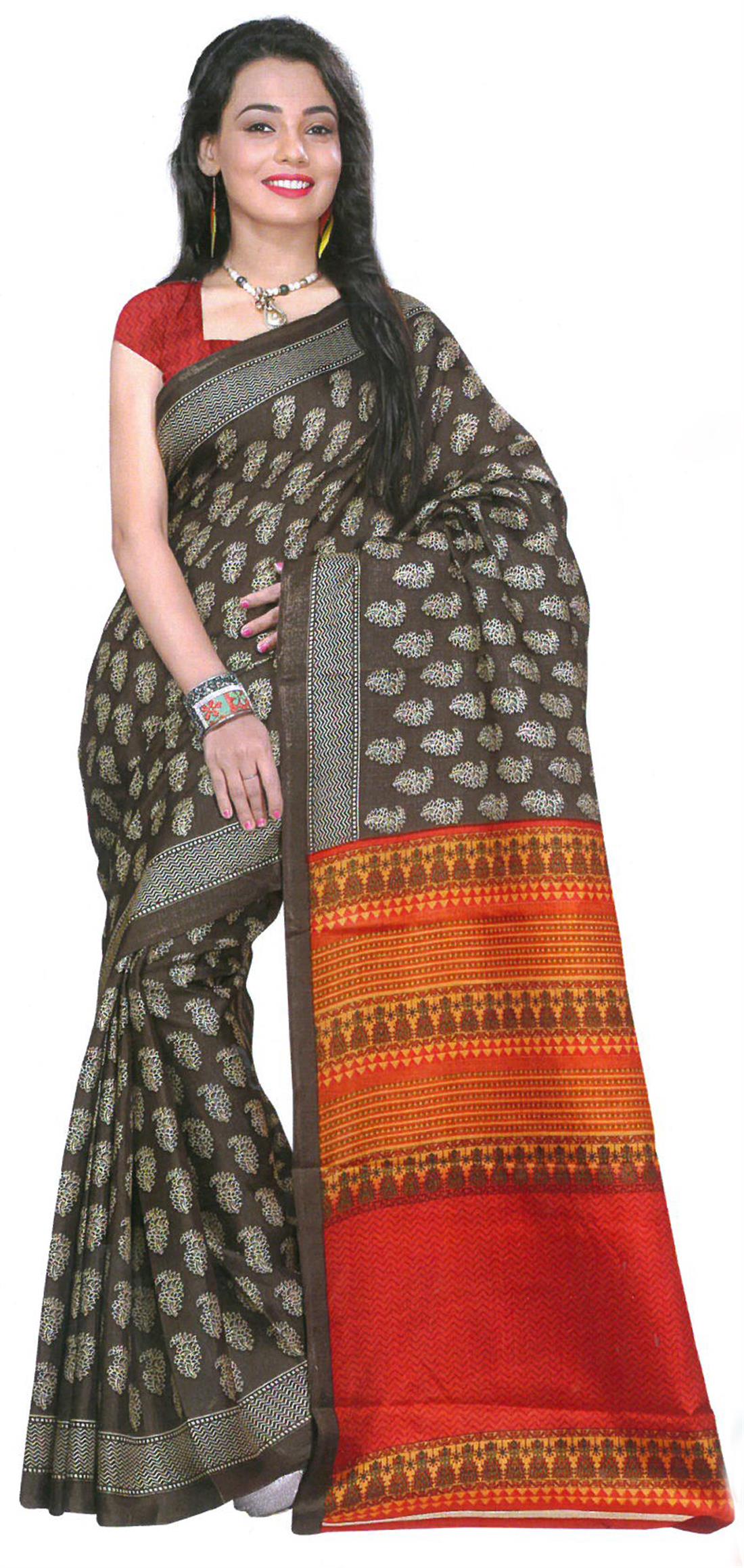 Brown Sarees