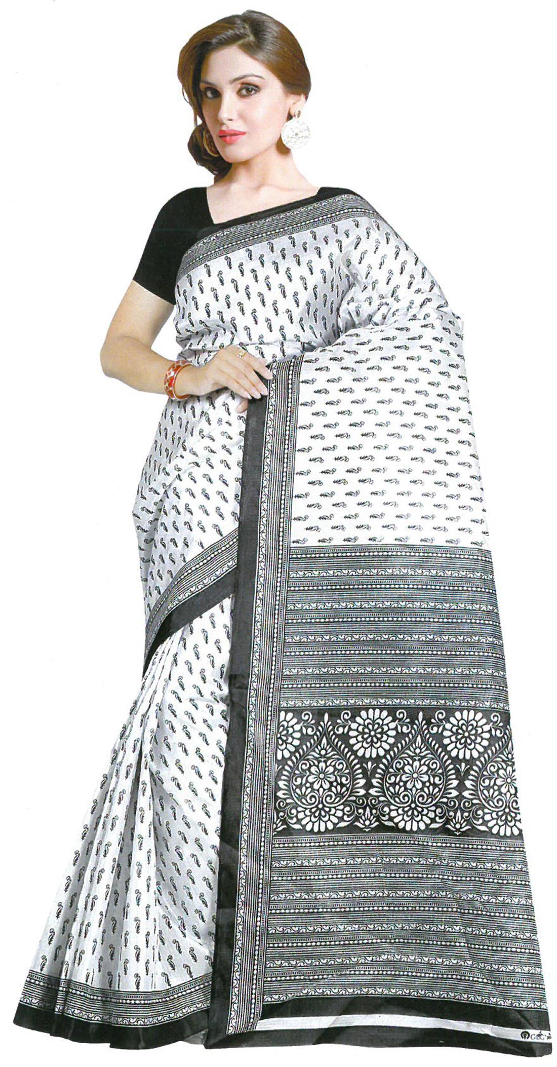 White & Black Sarees