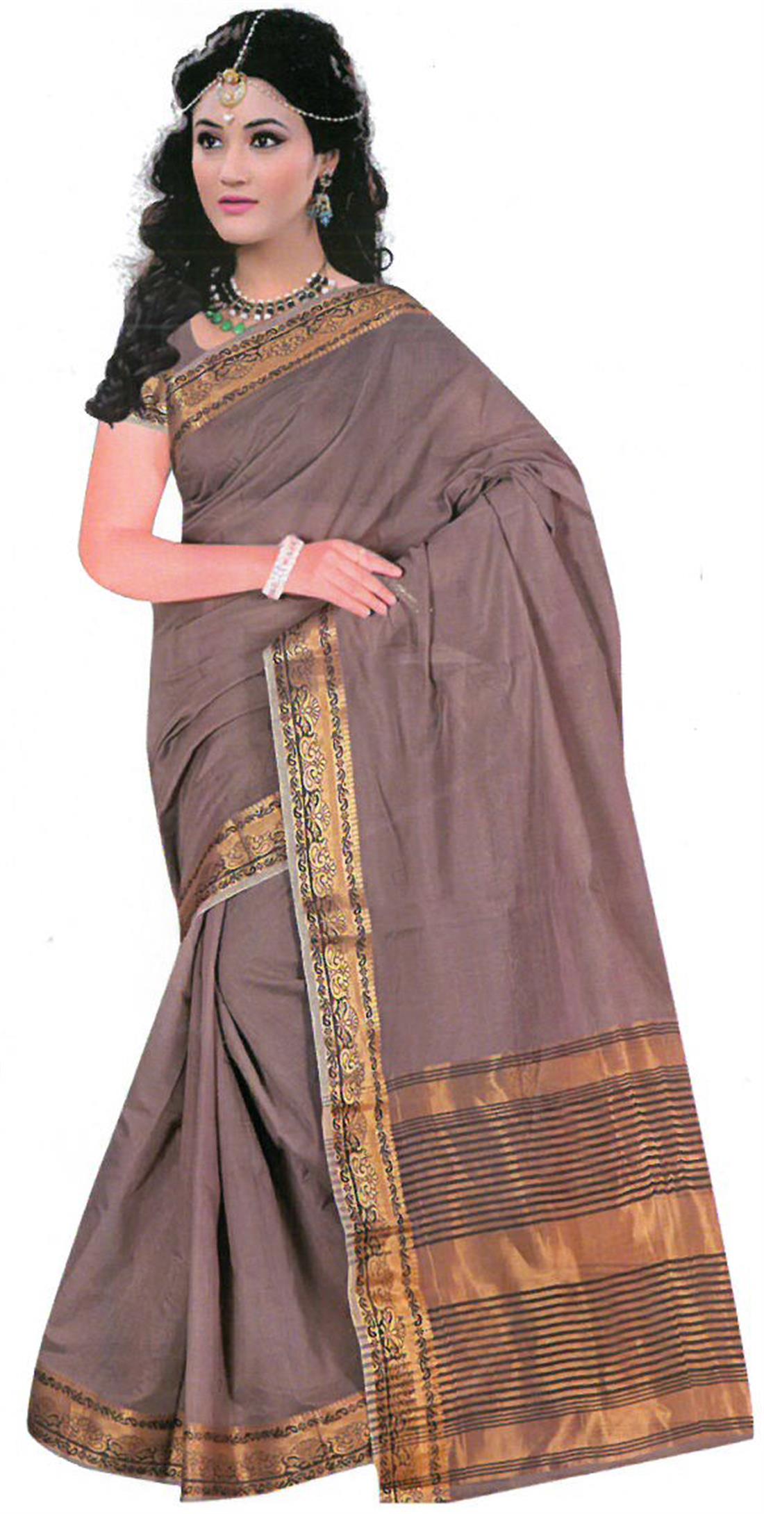 Brown Sarees