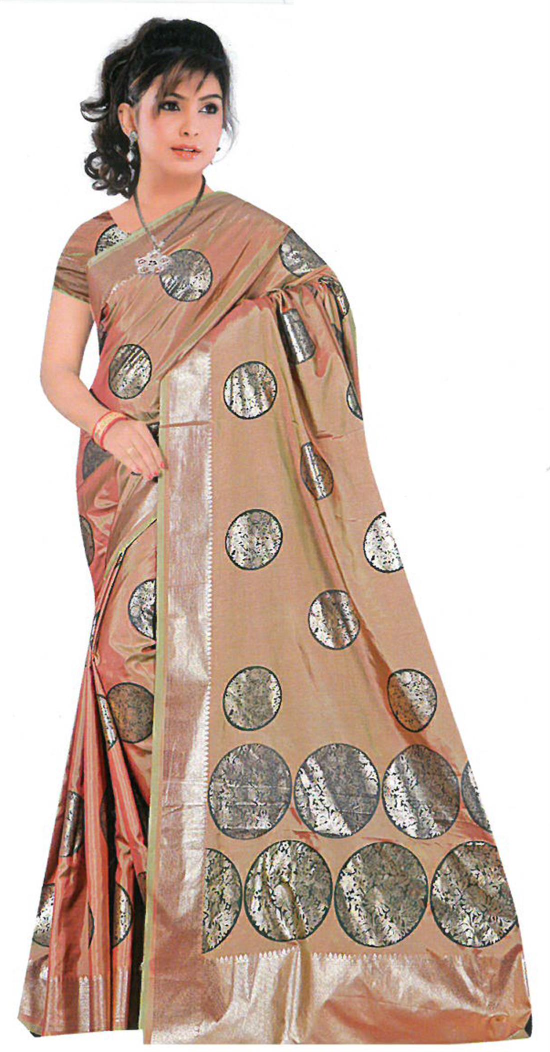 Light Peach Sarees