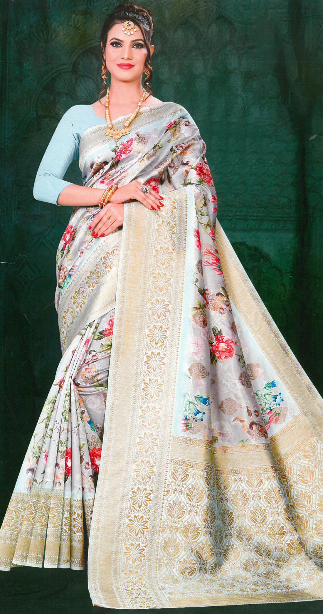 Sky Blue Sarees