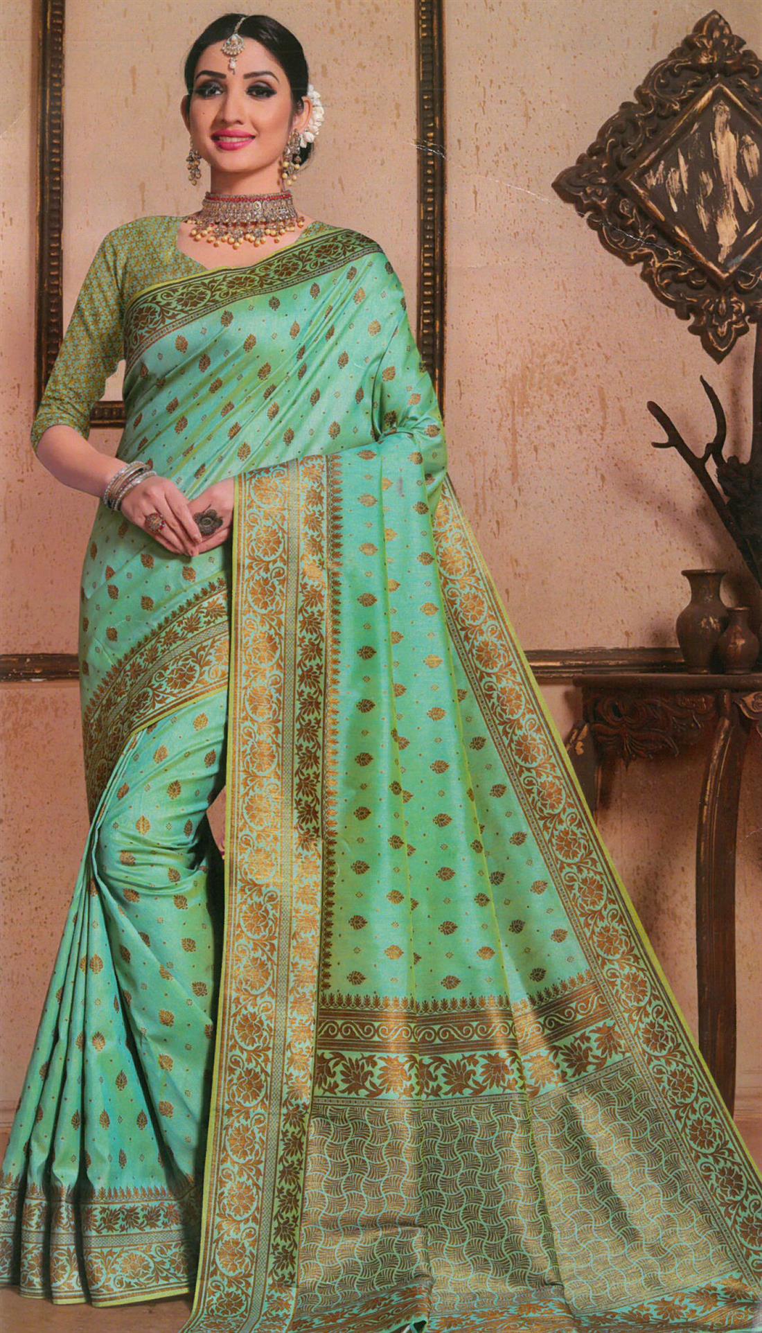 Green Sarees