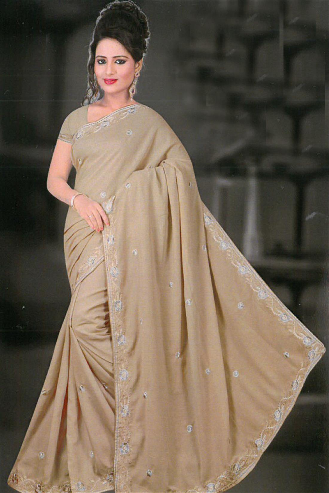 Light Brown Sarees