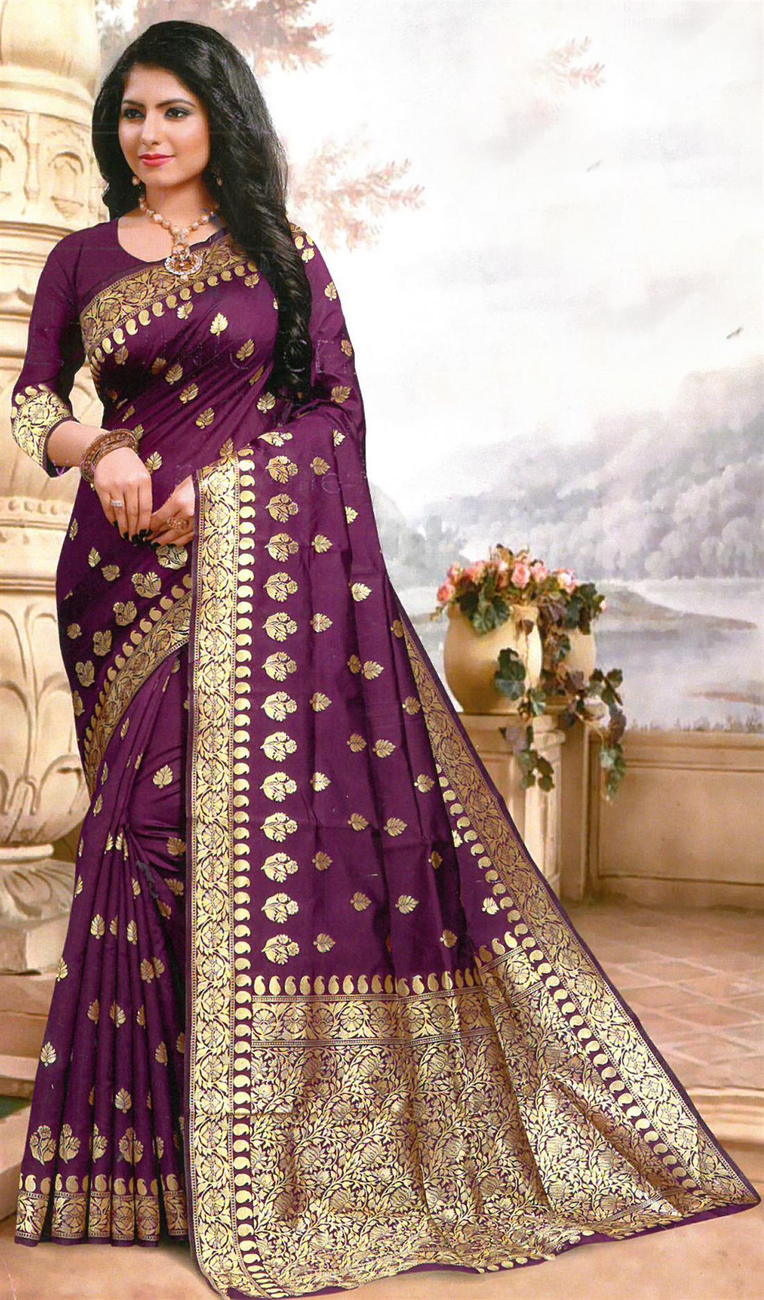Plum Sarees