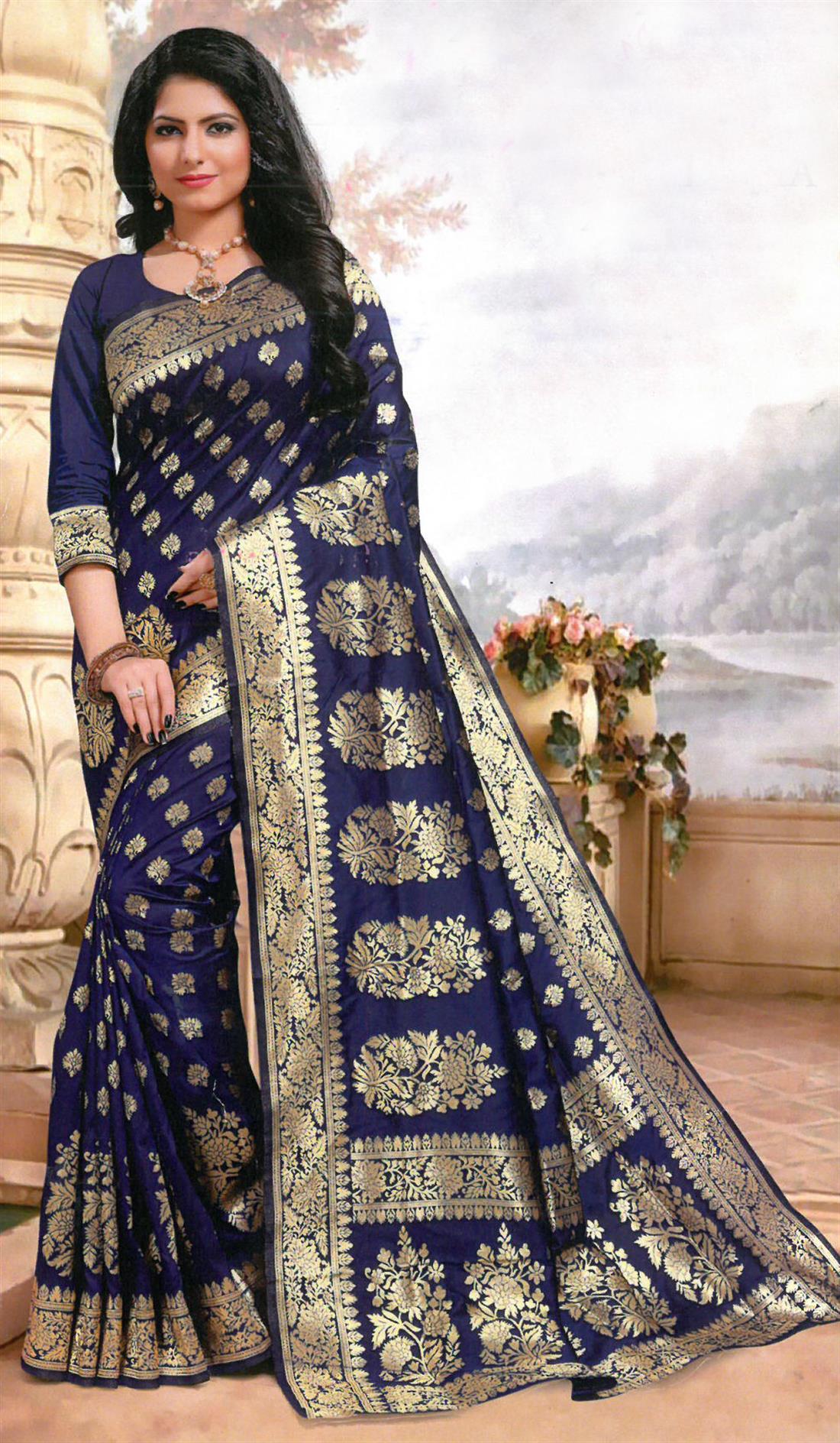 Royal Blue Sarees