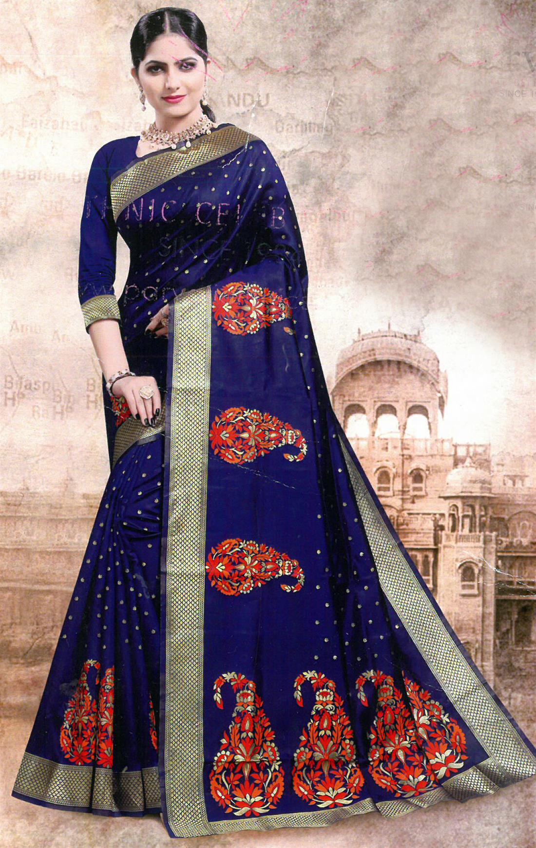 Royal Blue Sarees