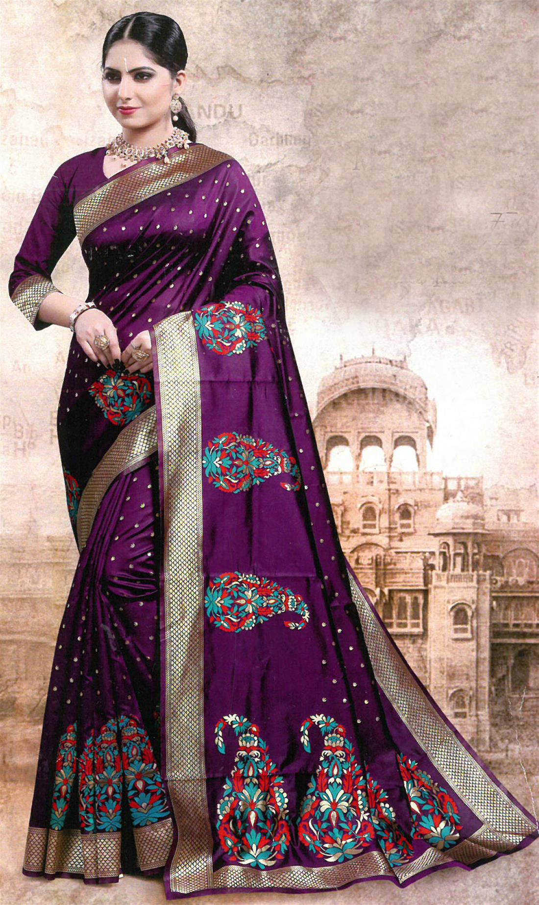Plum Sarees