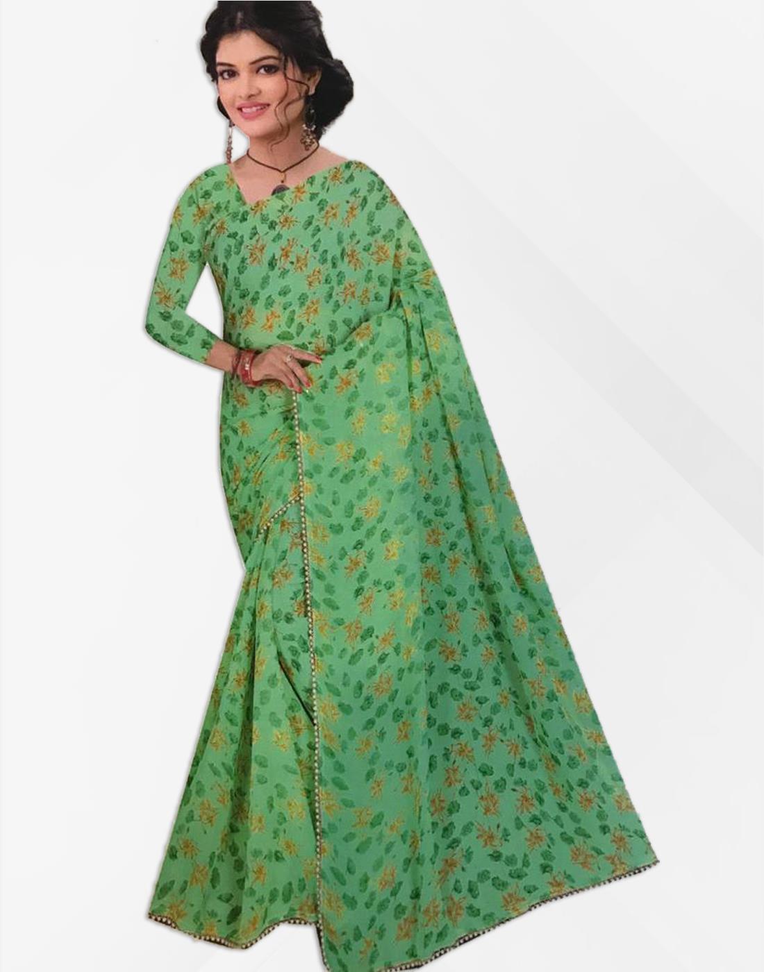 Green Sarees