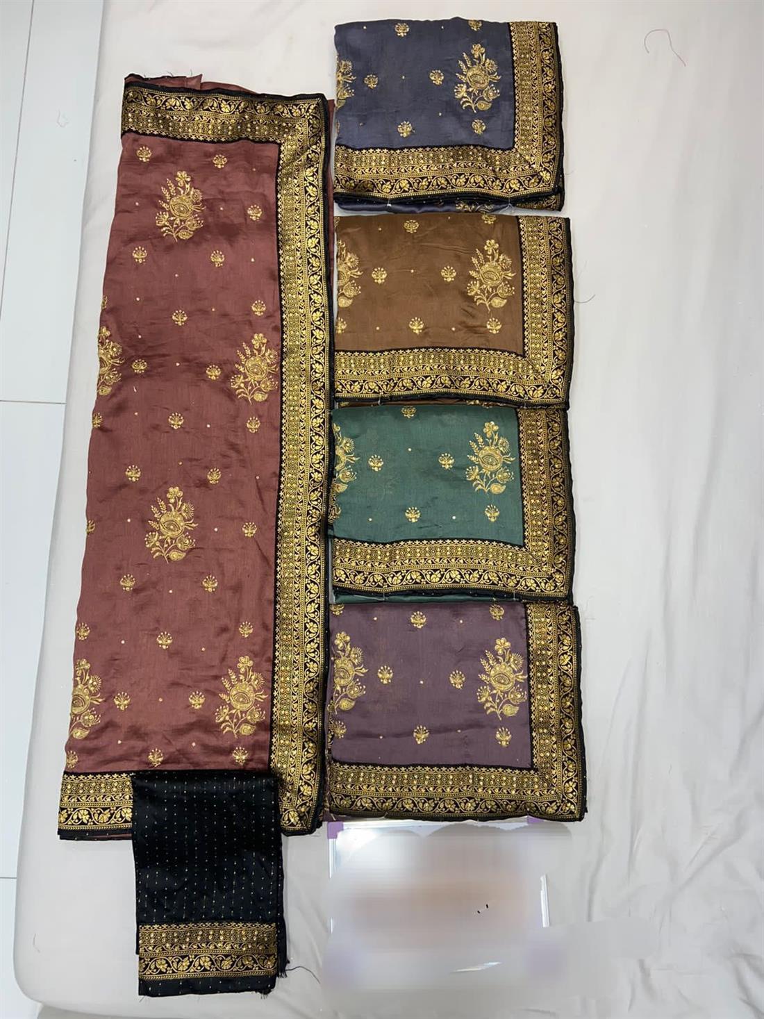 Dusky Pink Raw Silk Saree with Zari and Bid Work Embroidary