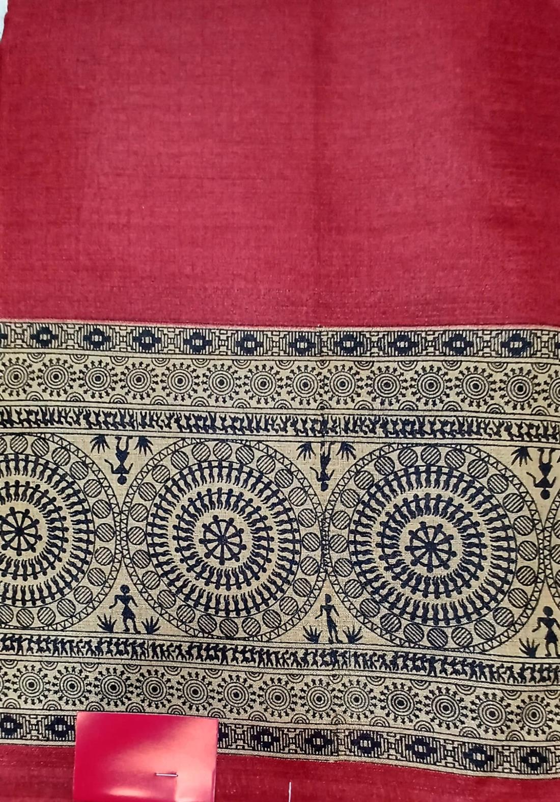 Maroon Art Dupion Saree