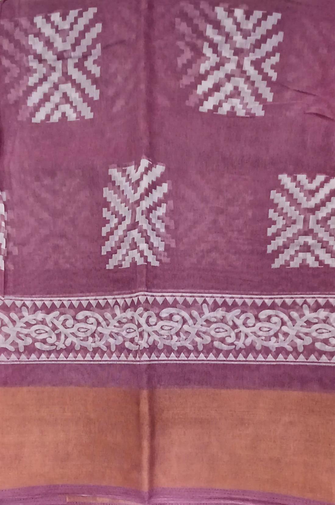Pink Madurai Cotton Saree.