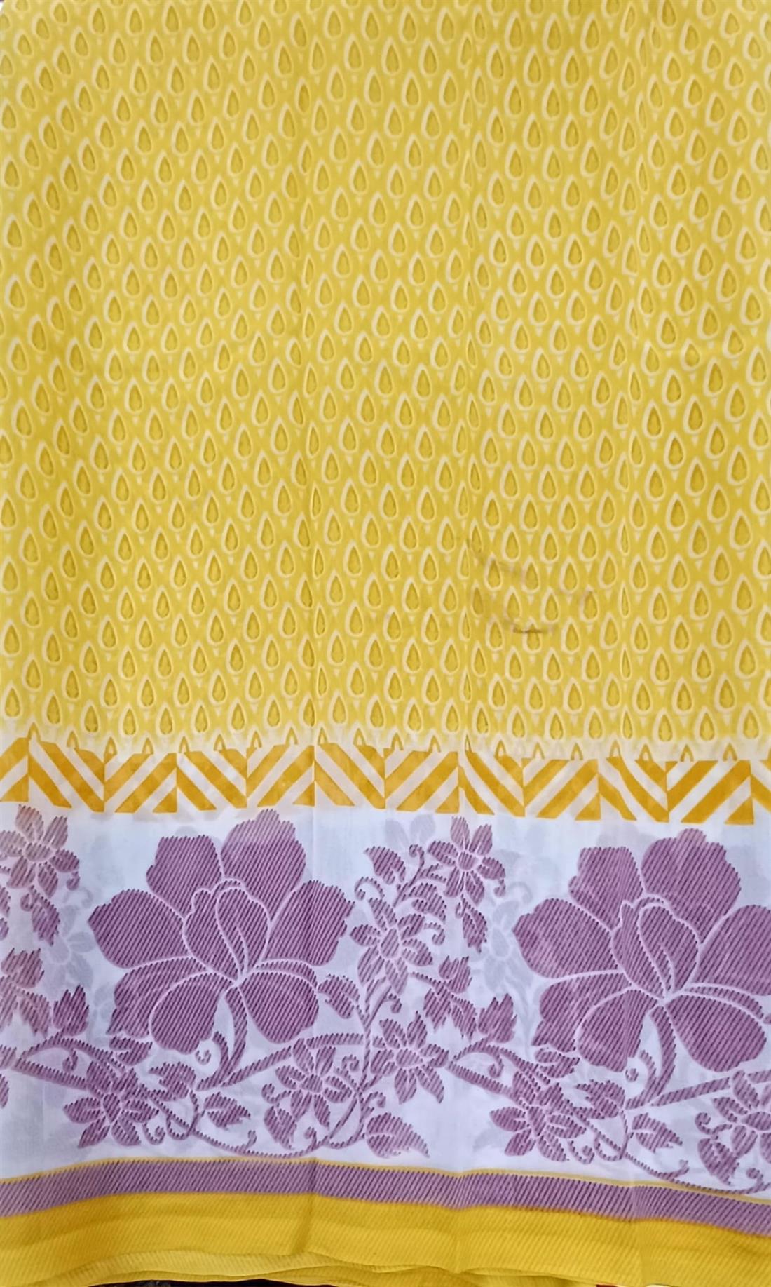 Yellow Soft Georgette