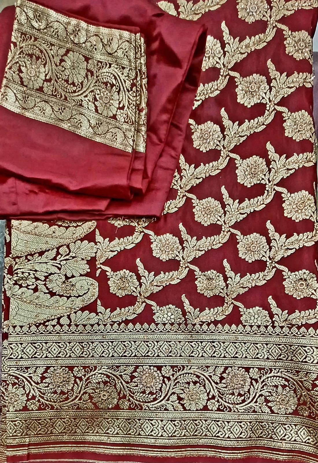 Maroon Silk Sarees