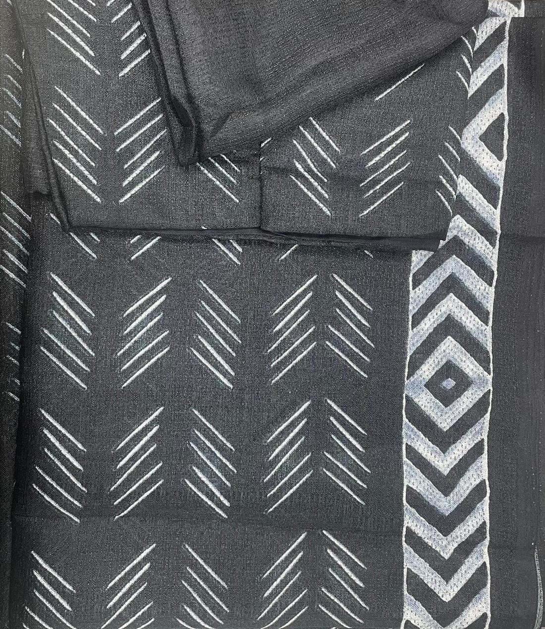 Black Printed Silk Sarees