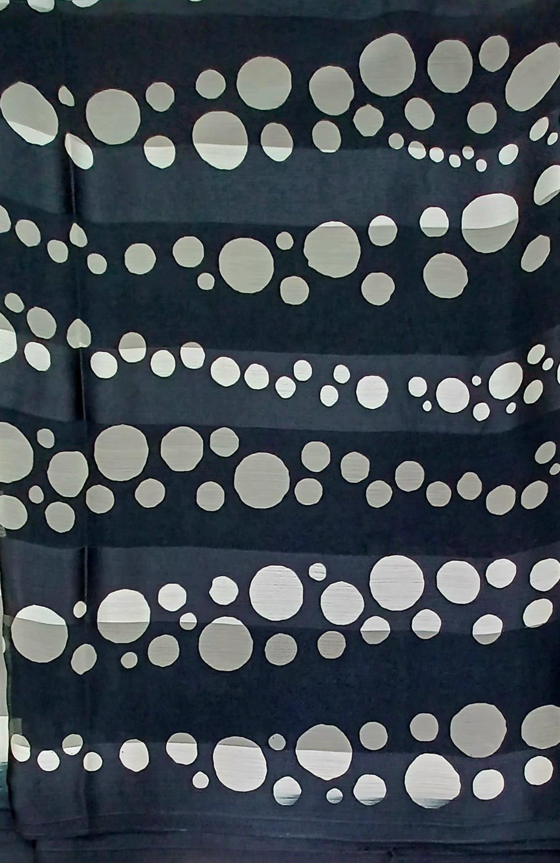 Black Chiffon Saree.