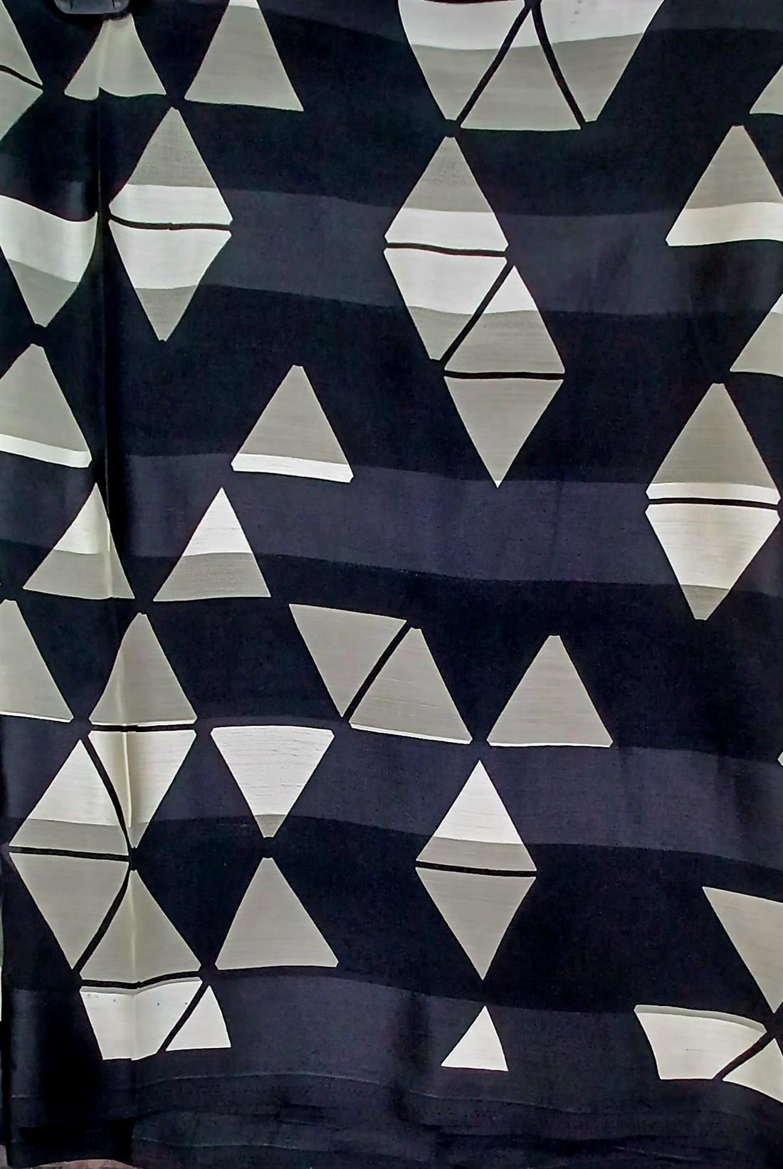 Black & White Chiffon Saree.