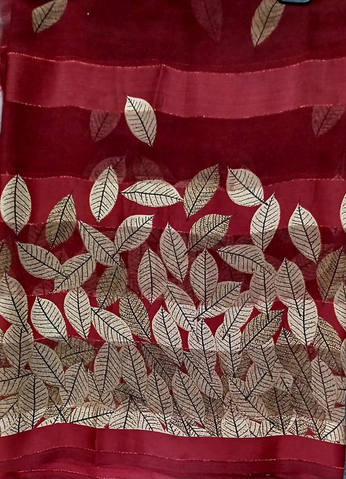 Maroon Chiffon Saree..