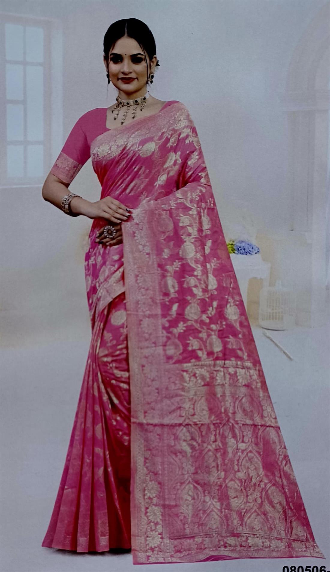 Pink Silk Sarees