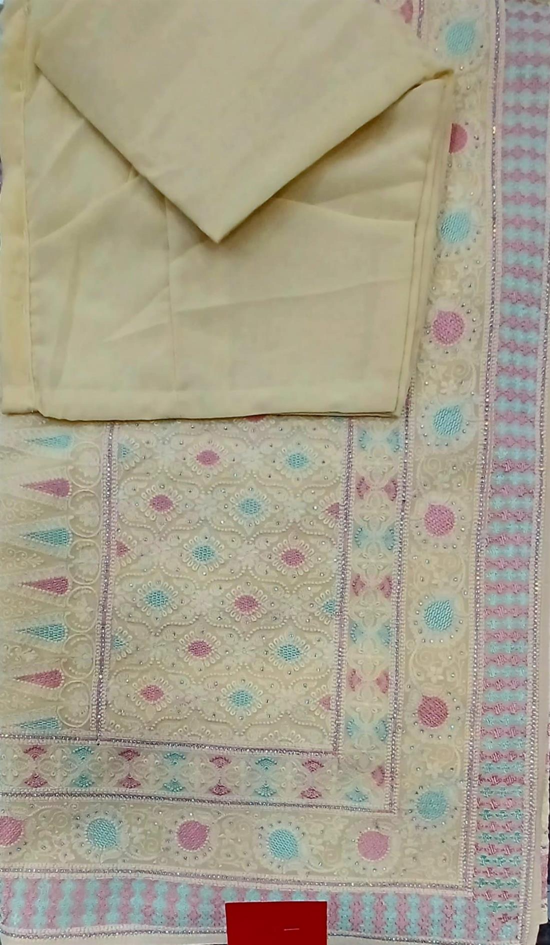 Lemon Georgette Sarees