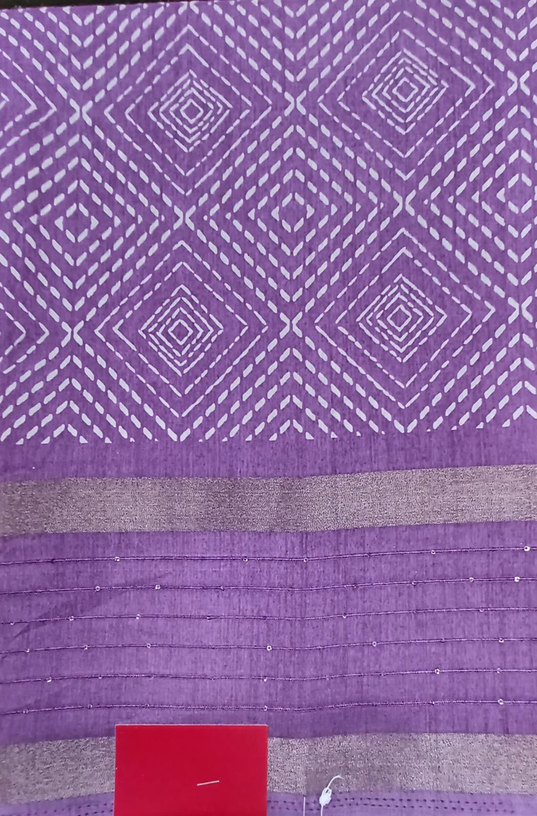 Lilac Printed Sarees