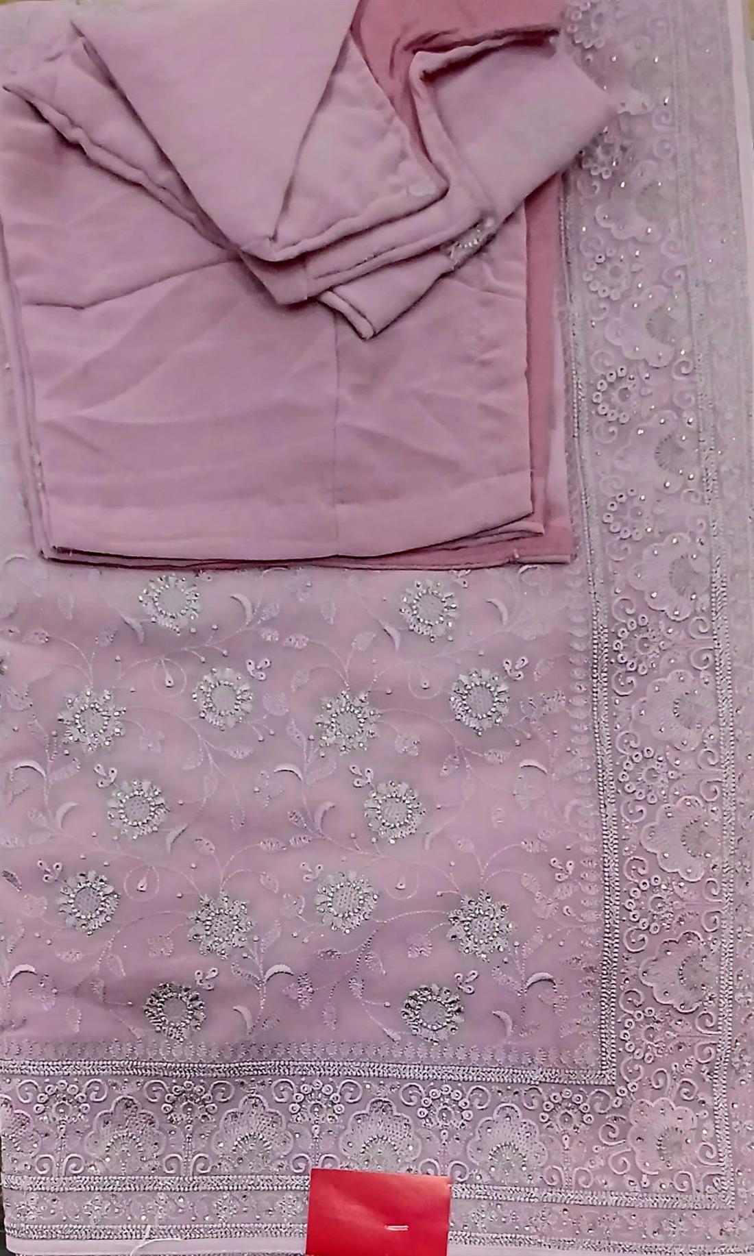 Lilac Georgette Sarees