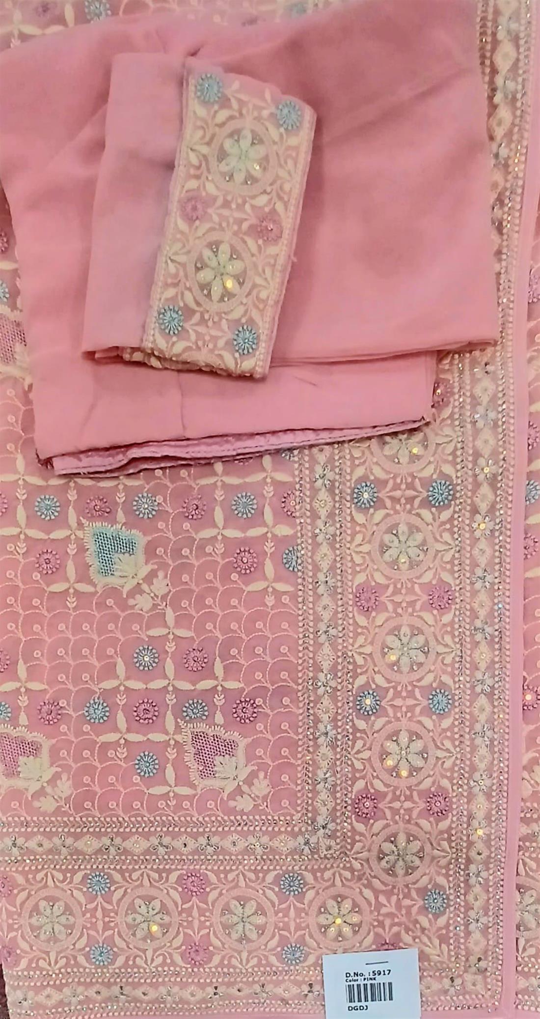Pink Georgette Sarees