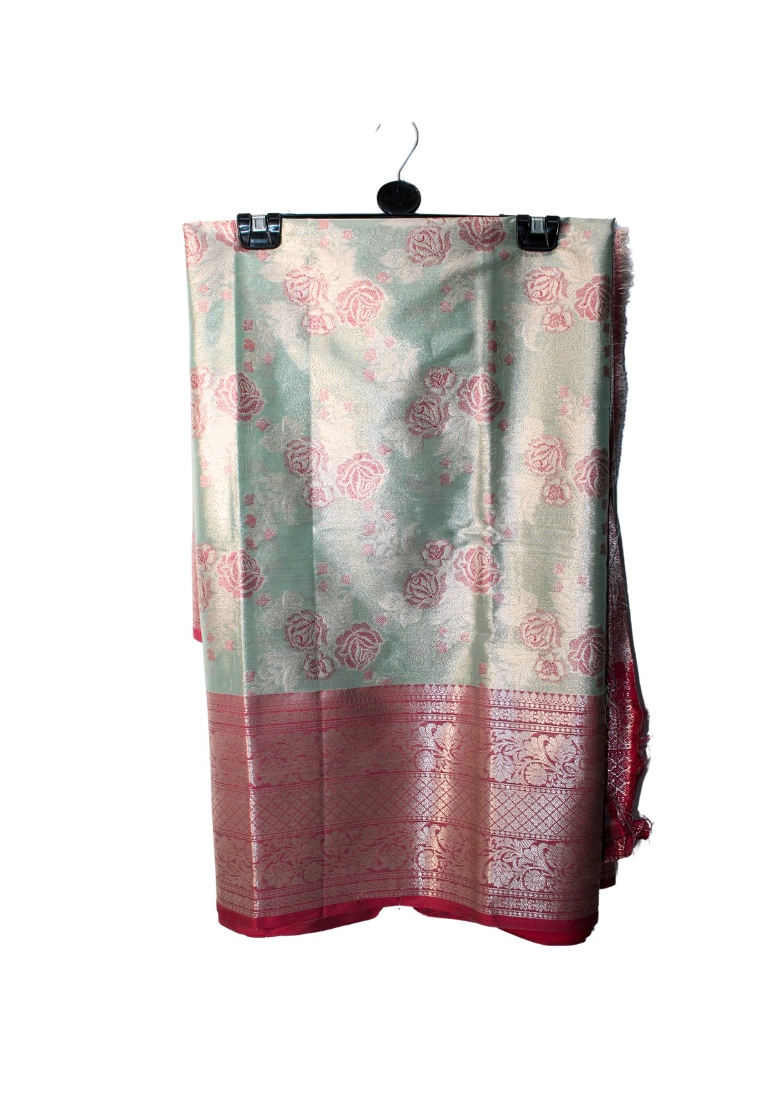 Mint & Beige Banarasi Saree