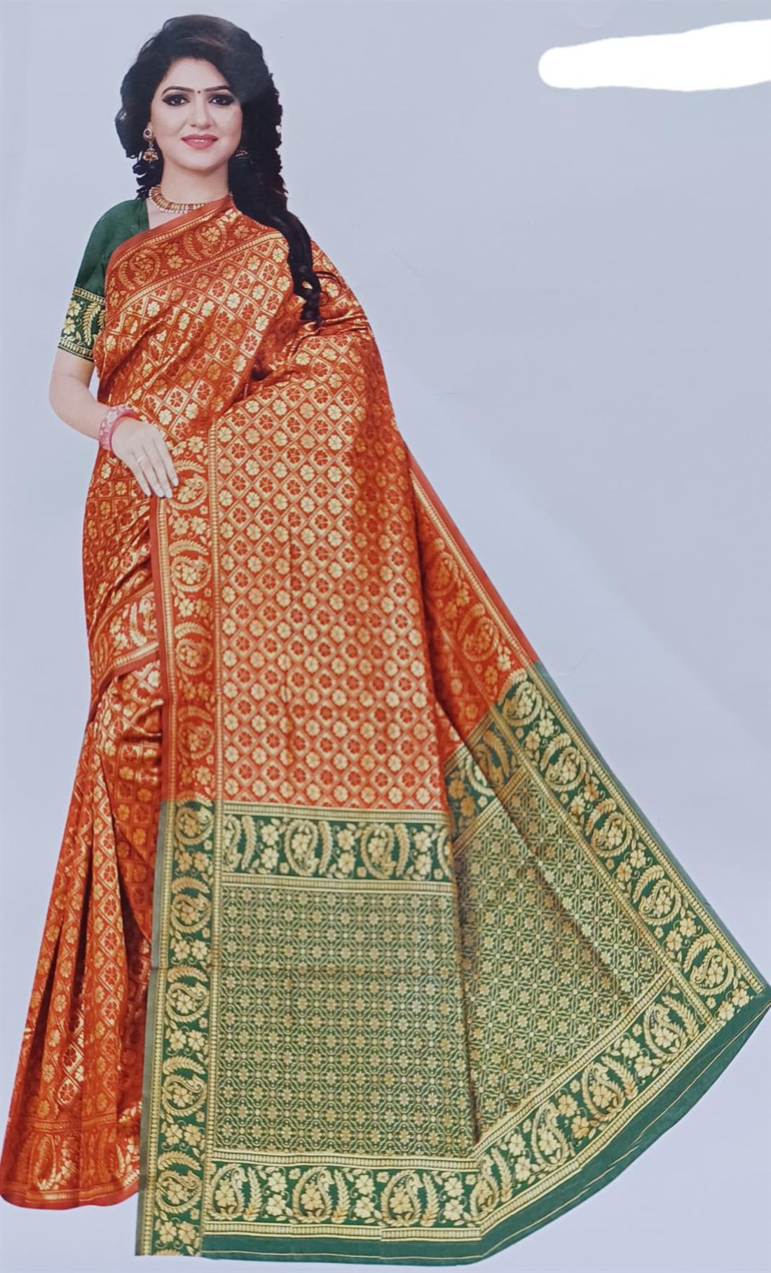 Red & Green Silk Sarees