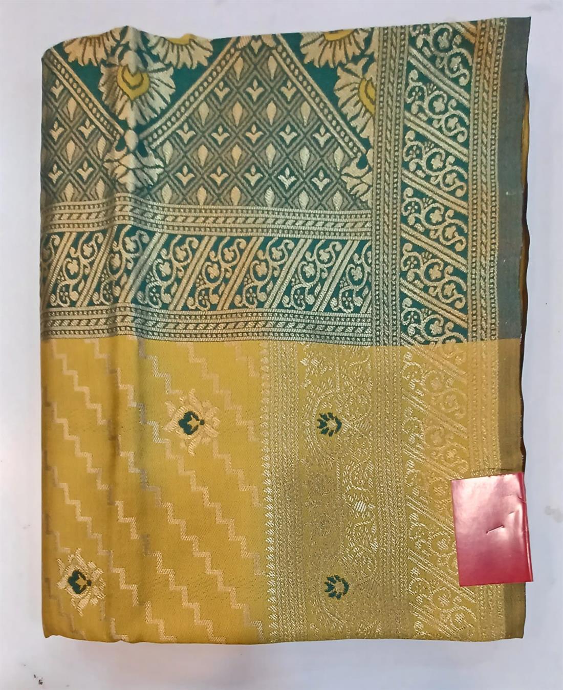 Mustard & Green Silk Sarees