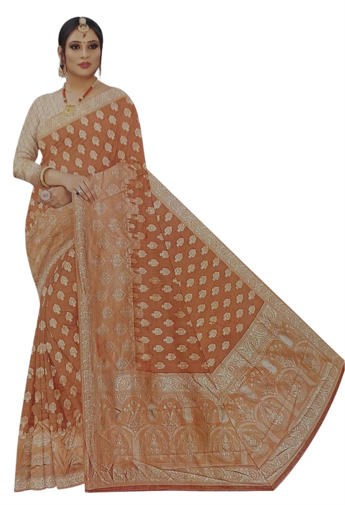 Peach Silk Sarees
